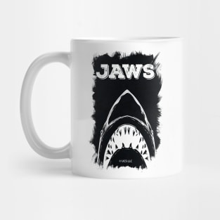 JAWS Abstract Minimalistic Fan Art Movie Poster Design Mug